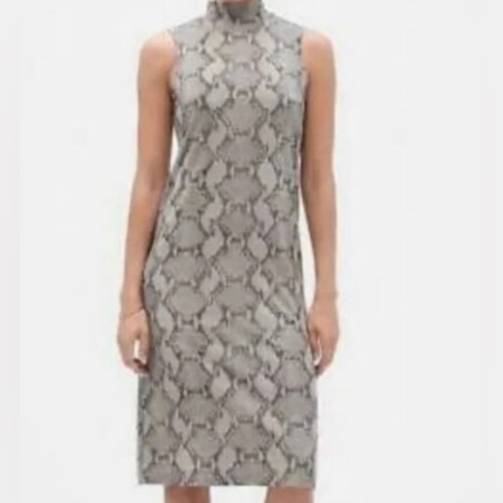 Banana Republic sleeveless snake skin dress- in size medium.